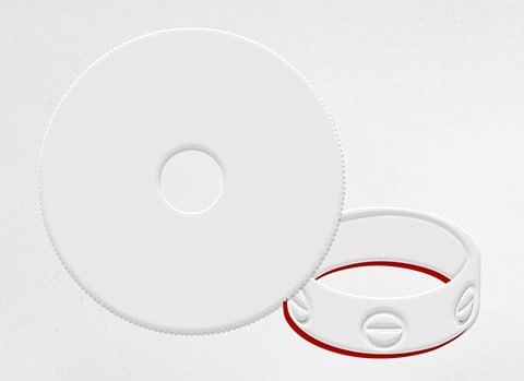 Cartier ring top polishing